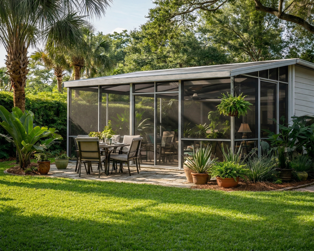 Ormond Beach Flagler Beach Palm Coast - Simple enclosure to keep out bugs and keep pets safe